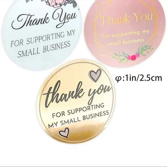 Thank you labels 500 ct new - Picture 2 of 4